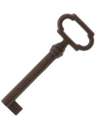 Cast Brass Cabinet Skeleton Key
